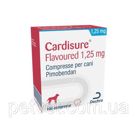 Кардишур (Cardisure) 1.25 мг. 100 табл.(Пимобендан)