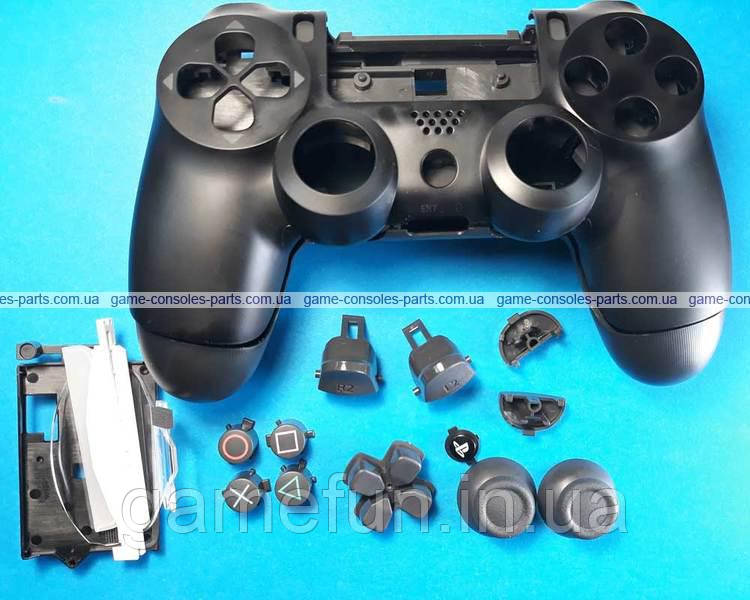 Корпус джойстика PS4 Dualshock 4 JDM-050/055 (Чорний) (з кнопками) (оригінал)