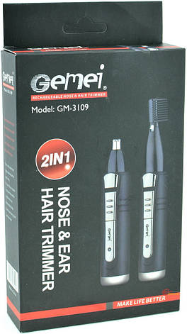 Триммер для волосся Gemei gm-3109, 2 в 1, фото 2