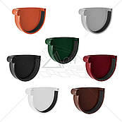 Заглушка ринви ліва 90мм