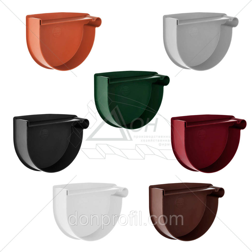 Заглушка водостічної лійки права 90мм, фото 1