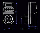 Розетка з таймером електронна Feron (ферон) TM 22, фото 3