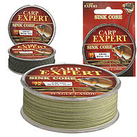 Лідкор Carp Expert Sink Core Joungle Camou 10м 0.9мм 45LBS 20.5кг + голка