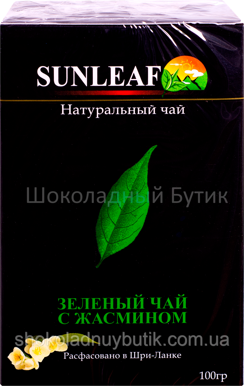 Чай SUNLEAF, зелений чай з жасмином, 100г.
