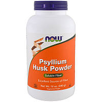 Now Foods Клетчатка растворимая Psyllium Husk пребиотик, слабительное 340 гр.