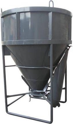 Бункер для бетону "Туфелька" BП-1 (V-1куб.м, 210 кг, 1630/1530/2000), фото 1