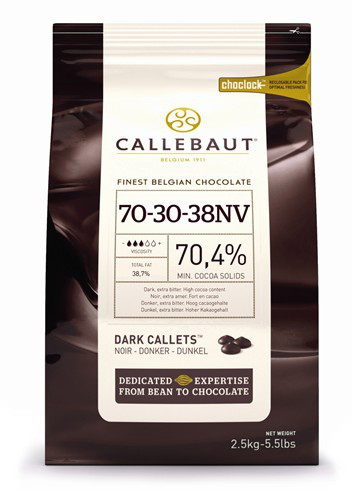 Бельгійський шоколад Barry Callebaut темний 70,5% (2.5 кг.)