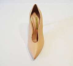 Туфлі з натуральної шкіри пудра Bravo Moda 1591 розмір 38, фото 2