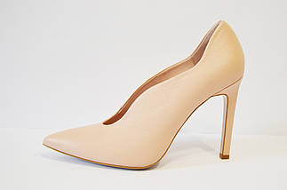 Туфлі з натуральної шкіри пудра Bravo Moda 1591 розмір 38, фото 4