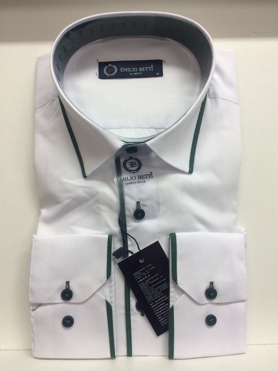 Сорочка однотонна Emilio Betti 