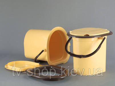 Відро-туалет із сидінням Горизонт, фото 1