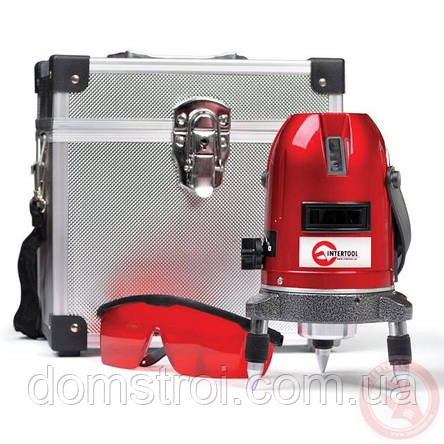 Рівень лазерний Проф. 5 лазерних головок INTERTOOL MT-3011, фото 1
