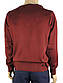 Чоловічий светр Taddy 0250 Н мис в бордовому кольорі, фото 4