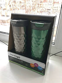 Подарунковий набір — Contigo SnapSeal Kenton Travel Mugs 0,59 л, 2 шт. (1000-0500)