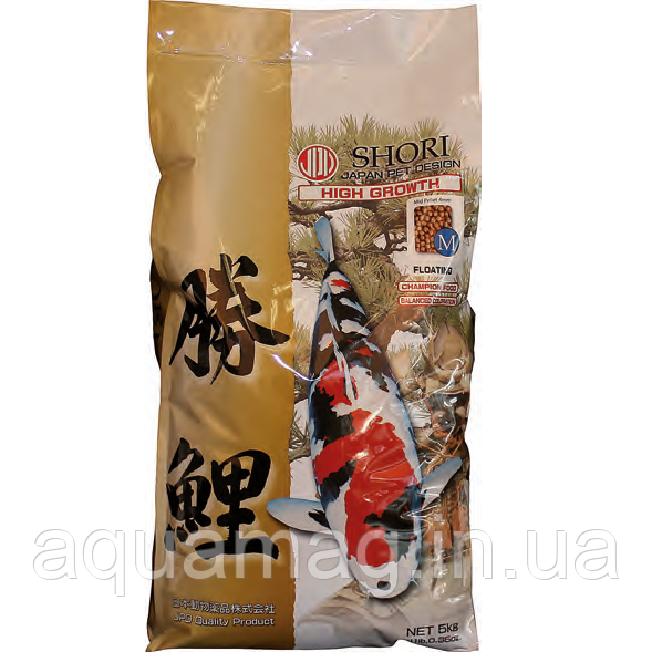 Японський корм JPD SHORI (Шорі) 10 кг (M-4 мм) для коропів Коі, для ставкової риби