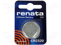 Дисковая батарейка RENATA Lithium Cell 3V CR2320 (150mAH) (C1)