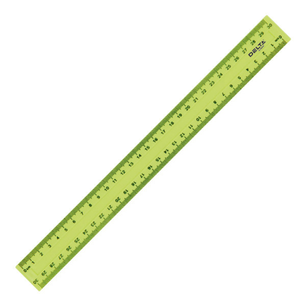 Лінійка пластикова Delta D9800-01 30 см, жовта