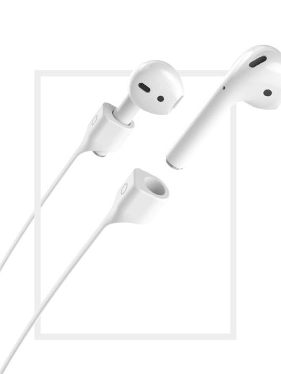 Магнітний ремінець тримач Baseus для Apple AirPods - White Grey