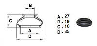 Пыльник универсальный для шаровой опоры, рулевого наконечника (19*27*10)