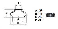 Пыльник универсальный для стойки стабилизатора (11*27*10)
