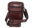 Чоловіча шкіряна сумка BON2366 коричнева, фото 3
