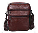 Чоловіча шкіряна сумка BON2366 коричнева, фото 4