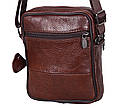 Чоловіча шкіряна сумка BON2366 коричнева, фото 5