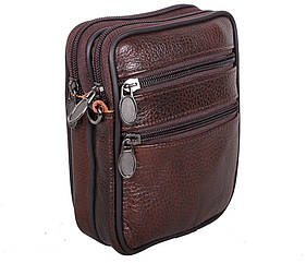 Чоловіча шкіряна сумкаBON9950 коричневая