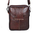 Чоловіча шкіряна сумкаBON9950 коричневая, фото 4