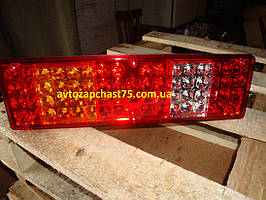 Ліхтар задній лівий МАЗ, КАМАЗ (ЄВРО) з бічним розташуванням роз'єму LED 24В