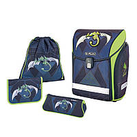 Рюкзак З НАПОВНЕННЯМ Herlitz Midi Plus Robo Dragon Green