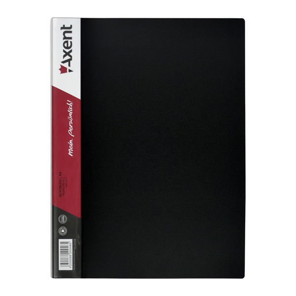 Папка пластикова A4 Axent 1060-01-A на 60 файлів, чорна