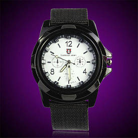 Чоловічі кварцові годинники Білі, Gemius ARMY