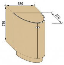 Кутове закінчення нижнє Н58КЗЗ Валенсія Світ Меблів