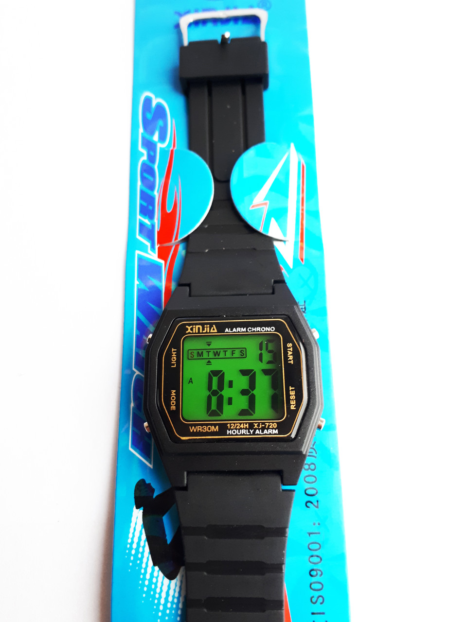 Годинник електронний "Ілюмінатор" чорний арт. xj-720, фото 1