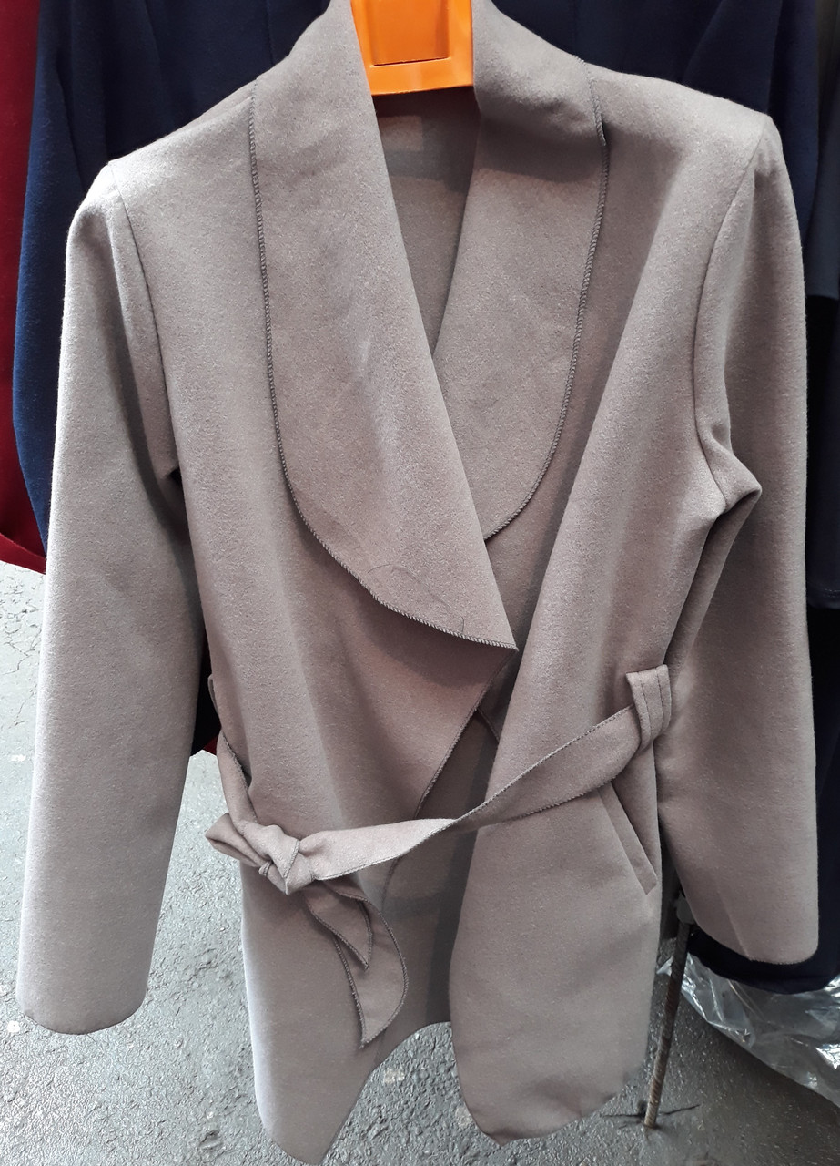 Женское пальто кардиган кашемир - фото 3 - id-p620088476