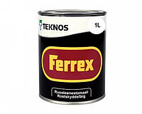 Эмаль алкидная TEKNOS FERREX антикоррозионная (белая) 1 л