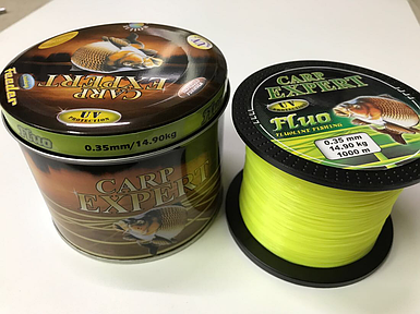 Волосінь Carp Expert UV Fluo Yellow 1000 м 0,35 мм/14,9 кг зі світлонакопичувачем