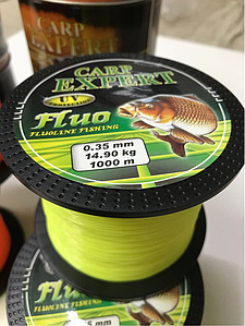 Волосінь Carp Expert UV Fluo Yellow 1000 м 0,3 мм/12,5 кг зі світлонакопичувачем