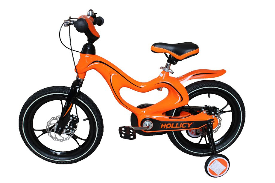 Дитячий двоколісний велосипед Hollicy 16 магневая рама помаранчевий MH1611-438