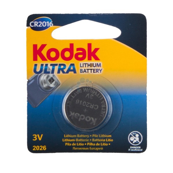 Дискова батарейка KODAK Cell Lithium 3V CR2016 (C1)