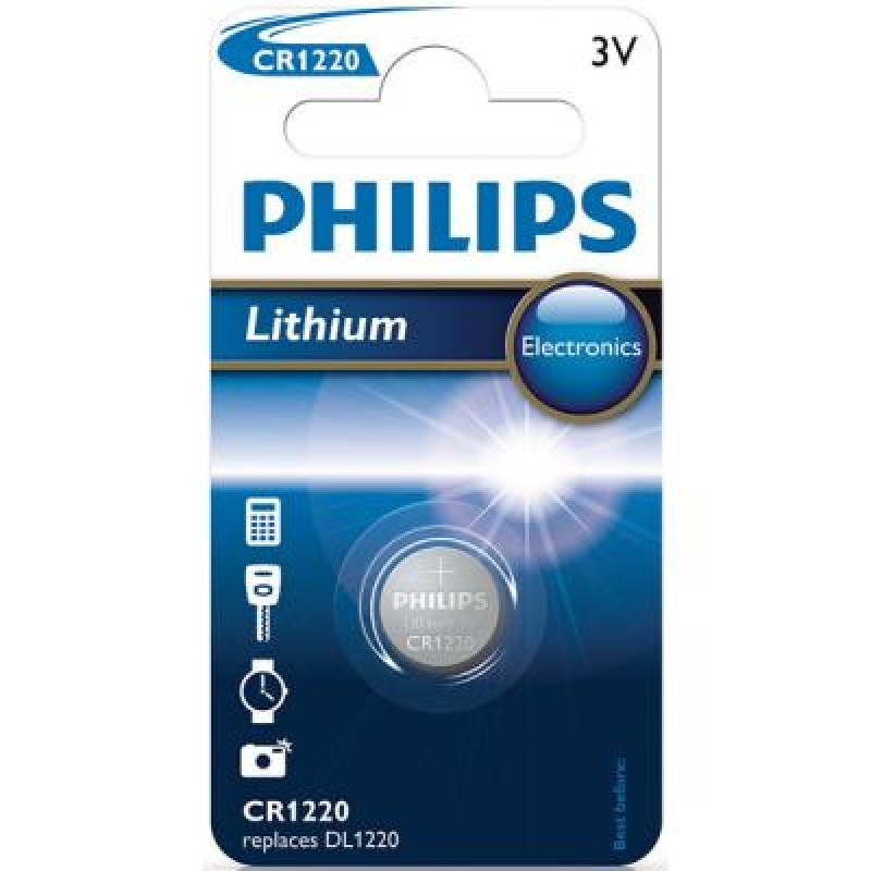 Дискова батарейка PHILIPS Cell Lithium 3V CR1220