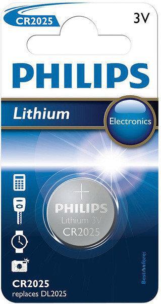 Дискова батарейка PHILIPS Cell Lithium 3V CR2025