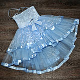 Святкове пишне плаття зі шлейфом для дівчинки., фото 2