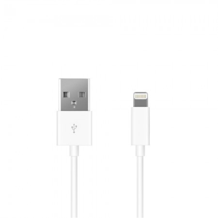 USB кабель 8-pin 1.0m White - фото 1 - id-p673575296