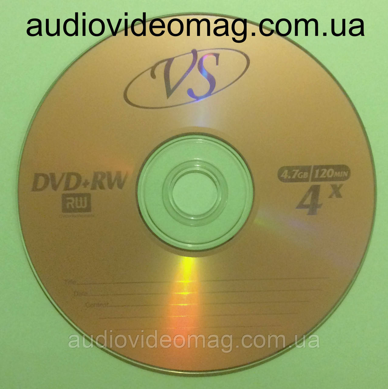 Купить Диск DVD+/RW VS 4,7 Gb 4x перезаписываемый, для многократной
