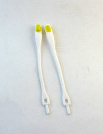 Білі Шнурки силіконові з замком