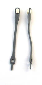 Шнурки Сірі силіконові з замком