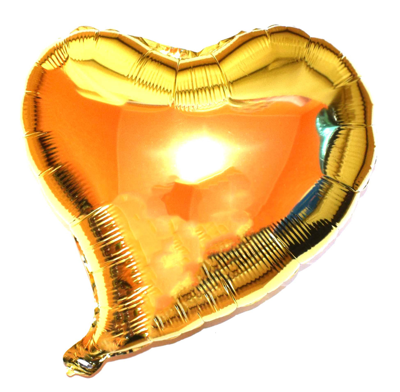 Куля фольгована "Серце фігурне" Колір: Золото Розмір: 18" (45 см).