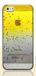 Чохол з краплями жовтий для Iphone 4/4S